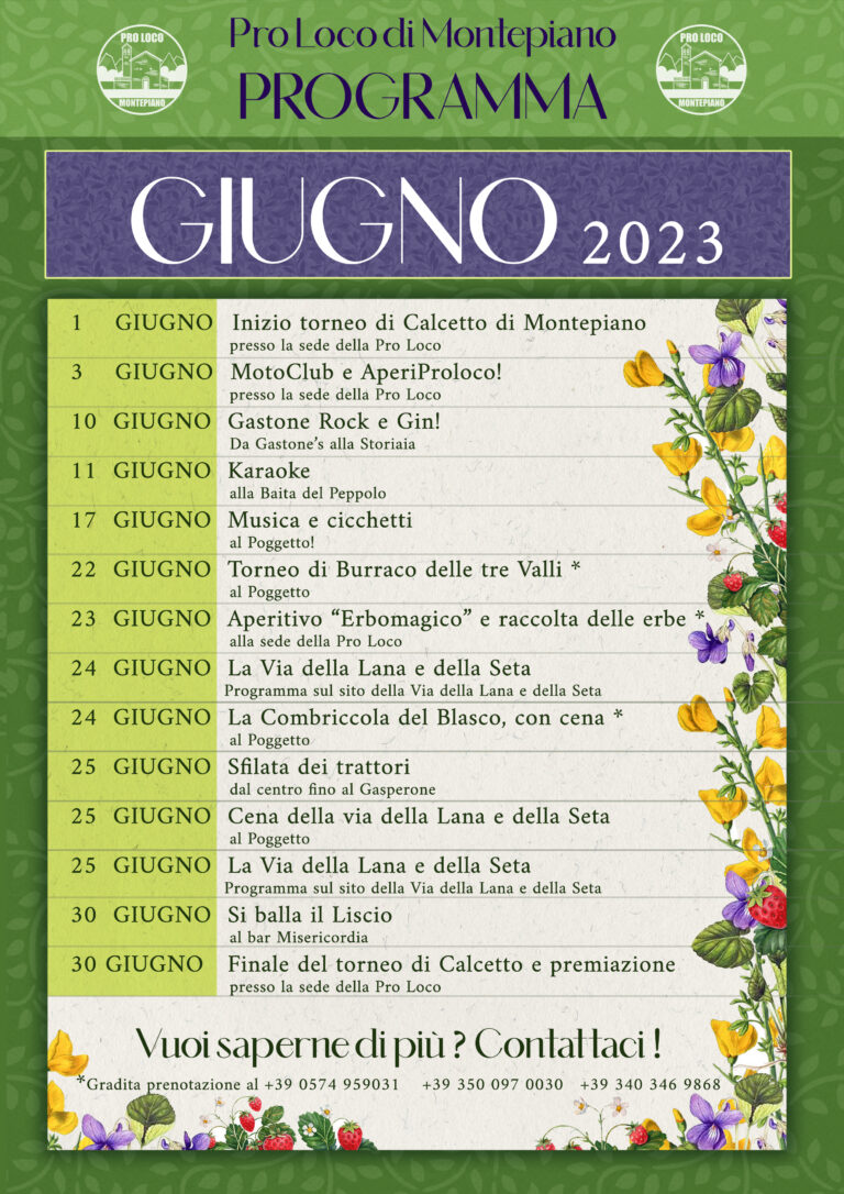 PROGRAMMA  GIUGNO 2023